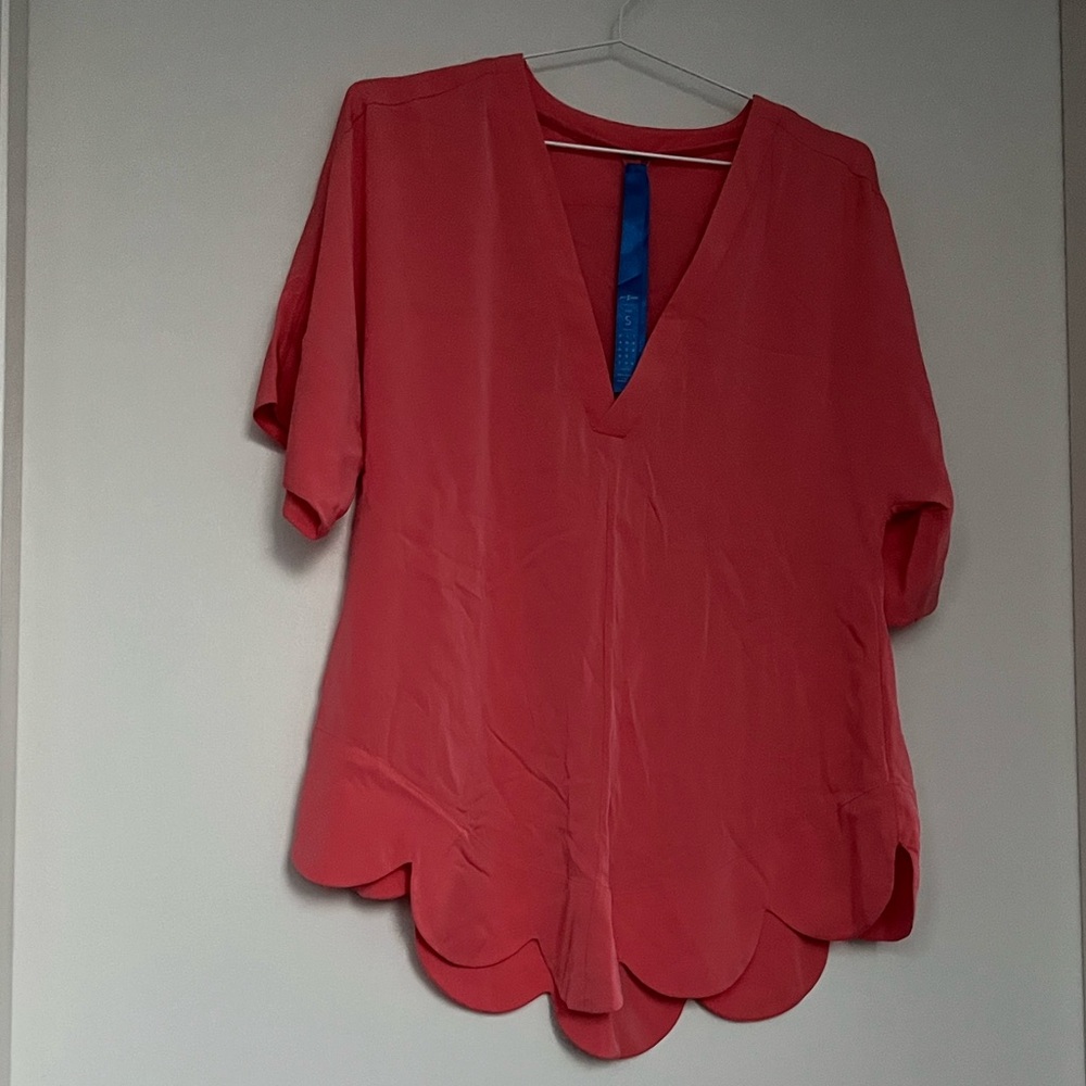 Kit and Ace Silk V-Neck Tunic Top